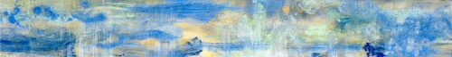 Blue Muses – 12" x 96" – Acrylic with glass microspheres on canvas – $3,200