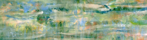Kindred Spirits I – 24" x 102" – Acrylic with glass microspheres on canvas – SOLD