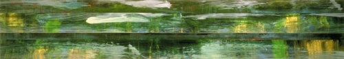 Paran Creek – 18" x 102" – Acrylic with glass microspheres on canvas – SOLD