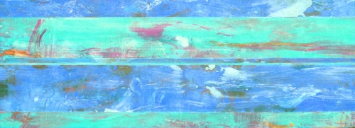 Shoreham I – 26" x 72" – Acrylic with glass microspheres on canvas – SOLD
