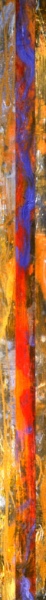 Brad's Pit 1 – 84" x 6.5" – Acrylic with glass microspheres on canvas – SOLD