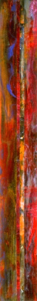Brad's Pit 3 – 84" x 10.5" – Acrylic with glass microspheres on canvas – SOLD