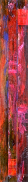Brad's Pit 4 – 84" x 13" – Acrylic with glass microspheres on canvas – SOLD