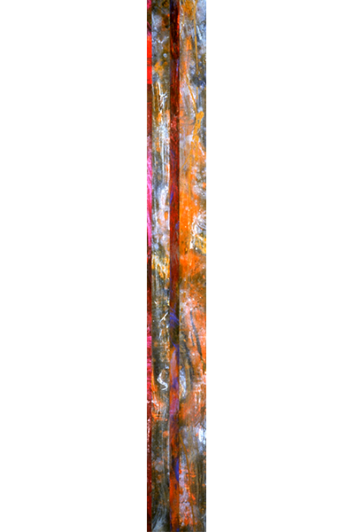 Brad's Pit 2 – 84" x 9.5" – Acrylic with glass microspheres on canvas – SOLD