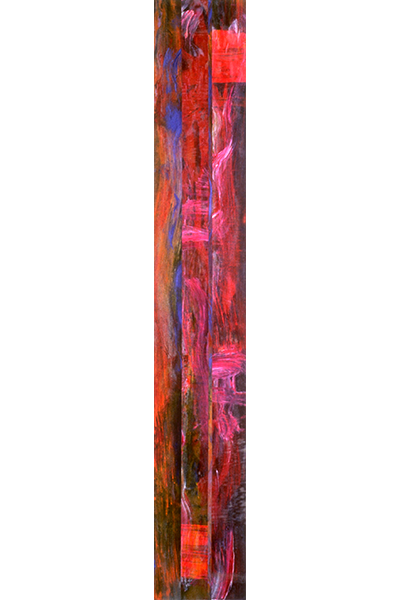 Brad's Pit 4 – 84" x 13" – Acrylic with glass microspheres on canvas – SOLD