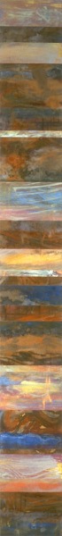 Mind Over Matter – 84" x 10" – Acrylic with glass microspheres on canvas – SOLD