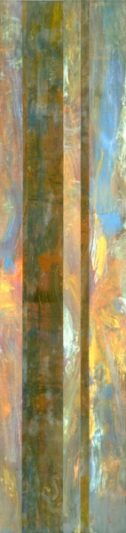 Monumental Mystique – 84" x 20" – Acrylic with glass microspheres on canvas – SOLD