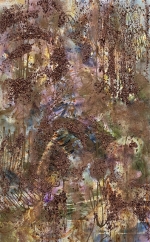 Twitterpated 58" x 36" Acrylic with cacao on canvas $5,000