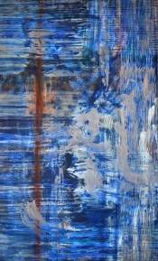 Charmed – 58" x 36" – Acrylic with glass microspheres on canvas – $5,000