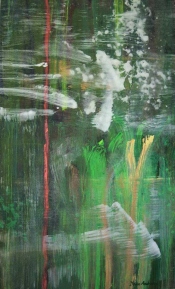 Enchanted – 58" x 36" – Acrylic with glass microspheres on canvas – SOLD