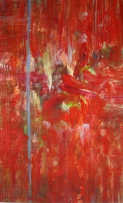 Enraptured – 58" x 36" – Acrylic with glass microspheres on canvas – SOLD