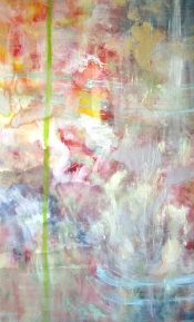 Entranced – 58" x 36" – Acrylic with glass microspheres on canvas – $5,000