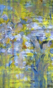 Impressed – 58" x 36" – Acrylic with glass microspheres on canvas – $5,000