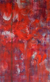 Psyched – 58" x 36" – Acrylic with glass microspheres on canvas – $5,000