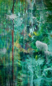 Refreshed – 58" x 36" – Acrylic with glass microspheres on canvas – $5,000