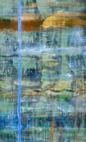 Victorious – 58" x 36" – Acrylic with glass microspheres on canvas – SOLD