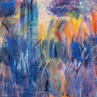 Staccato 3 – 12" x 12" – Acrylic with glass microspheres on canvas – $975