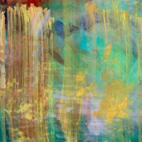 Staccato 6 – 12" x 12" – Acrylic with glass microspheres on canvas – SOLD