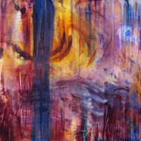 Staccato 8 – 12" x 12" – Acrylic with glass microspheres on canvas – $975