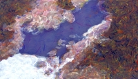 Strata XXXI – 8" x 14" – Acrylic on 1" Plexiglas – $2,000