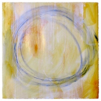 <strong>Summer V</strong> – Acrylic on archival paper – 18" x 18" – Framed in white 20" x 20" – $1,800