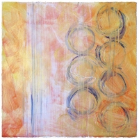 Summer VIII – 18" x 18" – Acrylic on archival paper – Framed in white 20" x 20" – $1,800