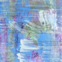 I knew that this was meant to be – 12" x 12" – Acrylic with glass microspheres on canvas – SOLD