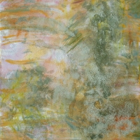 before I came to – 12" x 12" – Acrylic with glass microspheres on canvas – $975