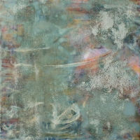 one night – 12" x 12" – Acrylic with glass microspheres on canvas – $975
