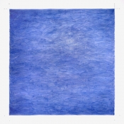 Presence 18 – 68" x 68" – Acrylic on canvas with nylon filament and tacks